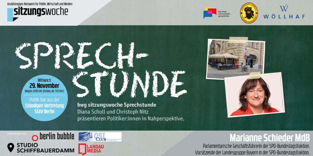 Marianne Schieder - bwg Sitzungswoche Sprechstunde